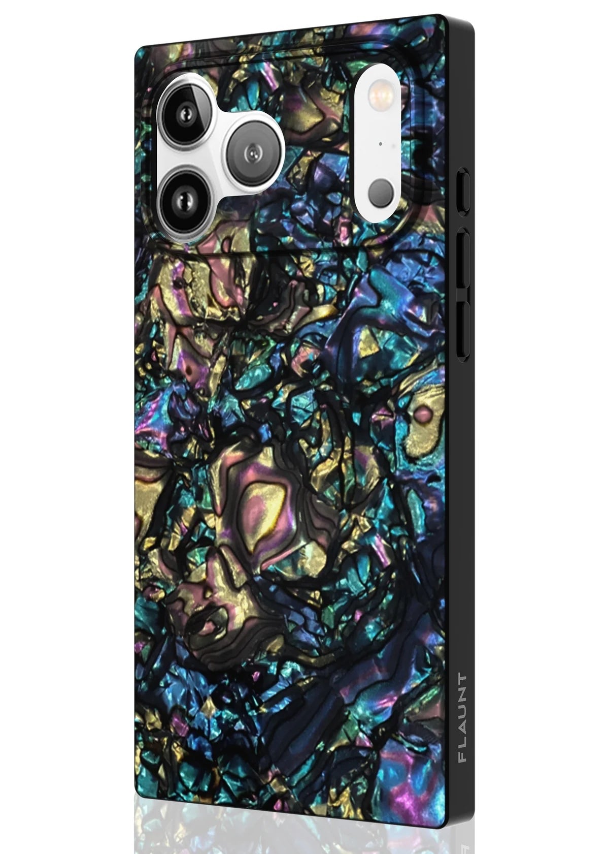 Flaunt iPhone 17 Pro Max SQUARE MagSafe Case - Faux Abalone Shell