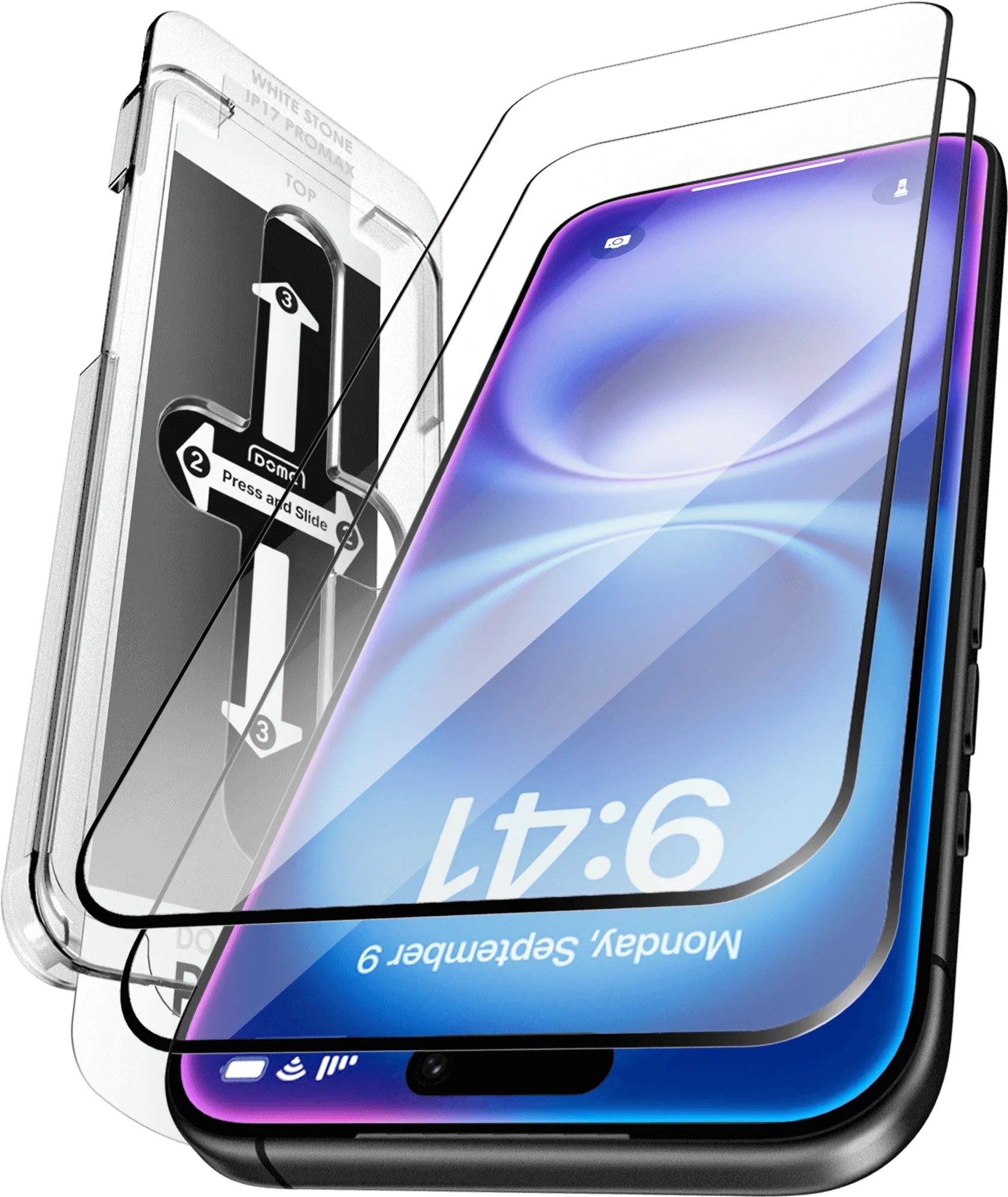 Whitestone AR Clear Glass Screen Protector for iPhone 17 Series