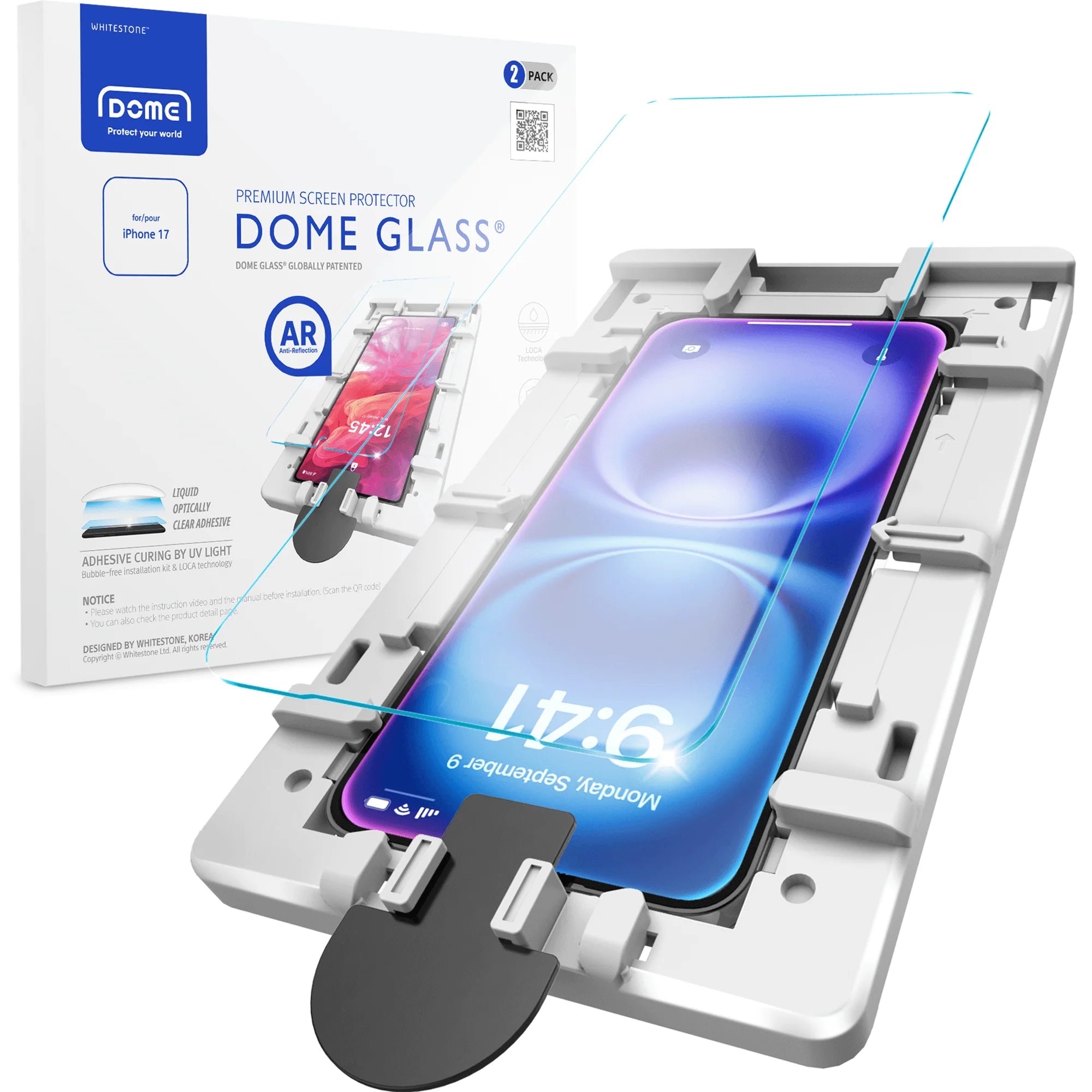 Whitestone Dome Glass Screen Protector for iPhone 17 Series