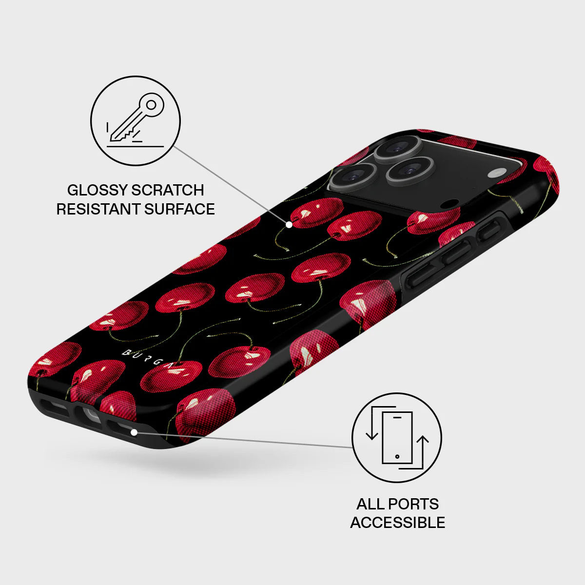 BURGA iPhone 17 Series Cherrybomb Tough MagSafe Case