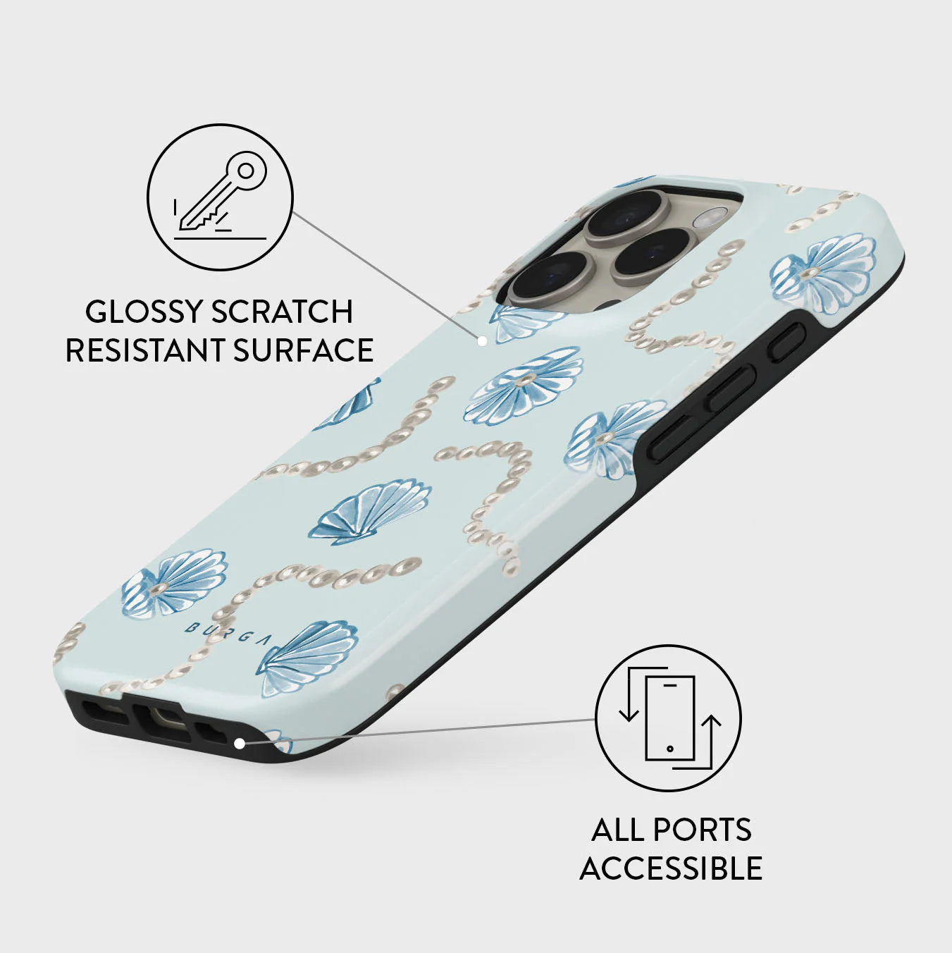 BURGA iPhone 16 Pro Max / 15 Pro Max Nerida Tough MagSafe Case