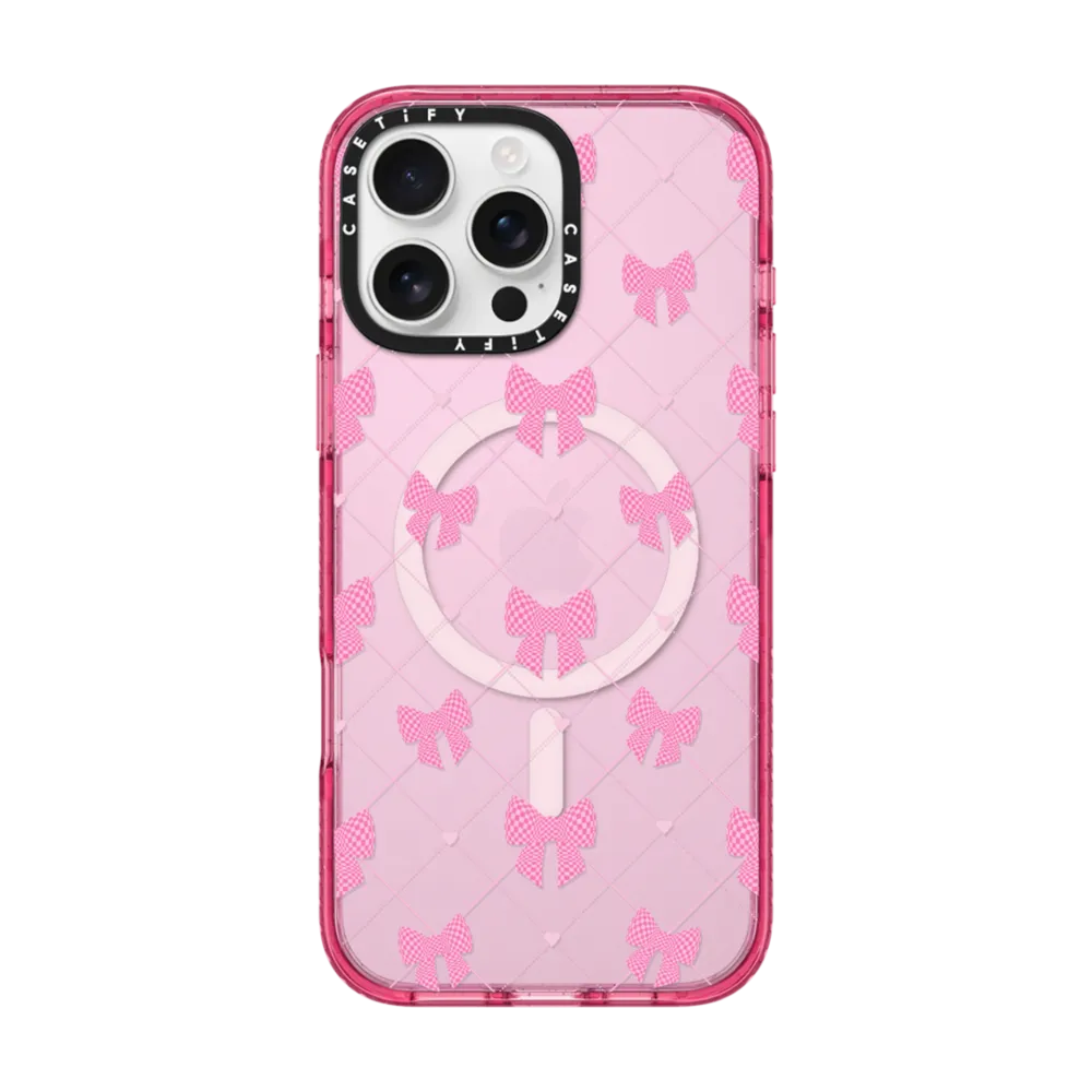 CASETiFY Magsafe Impact Case for iPhone 16 Pro / 16 Pro Max - Bow-net Lace