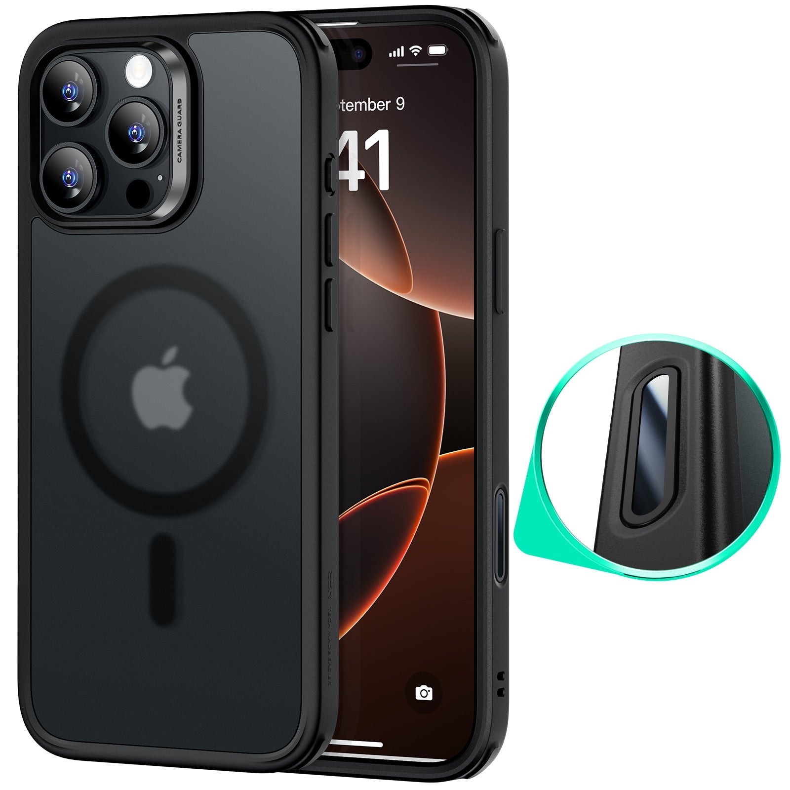 ESR iPhone 16 Series Classic Hybrid MagSafe Case with HaloLock (Camera Control)