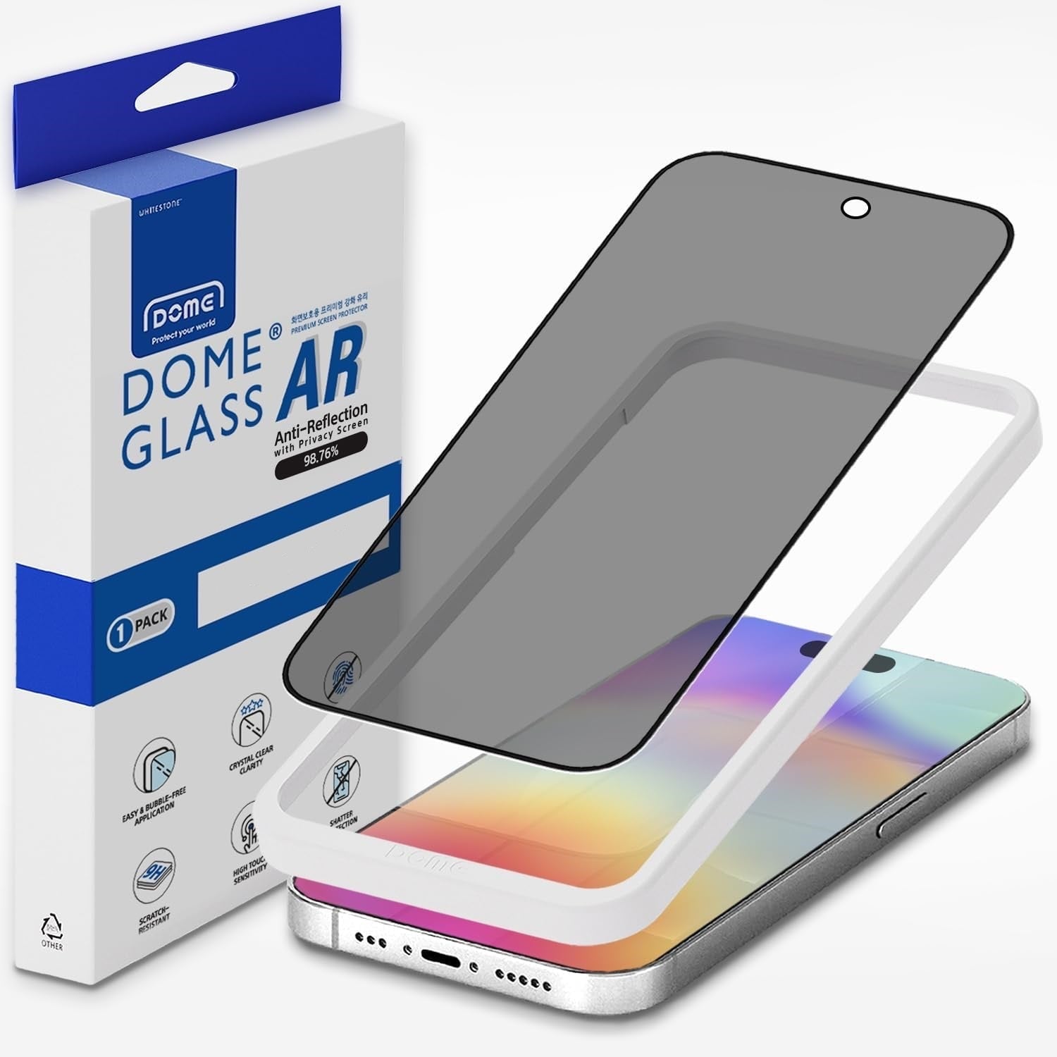 Whitestone AR Privacy Glass for iPhone 16 Series