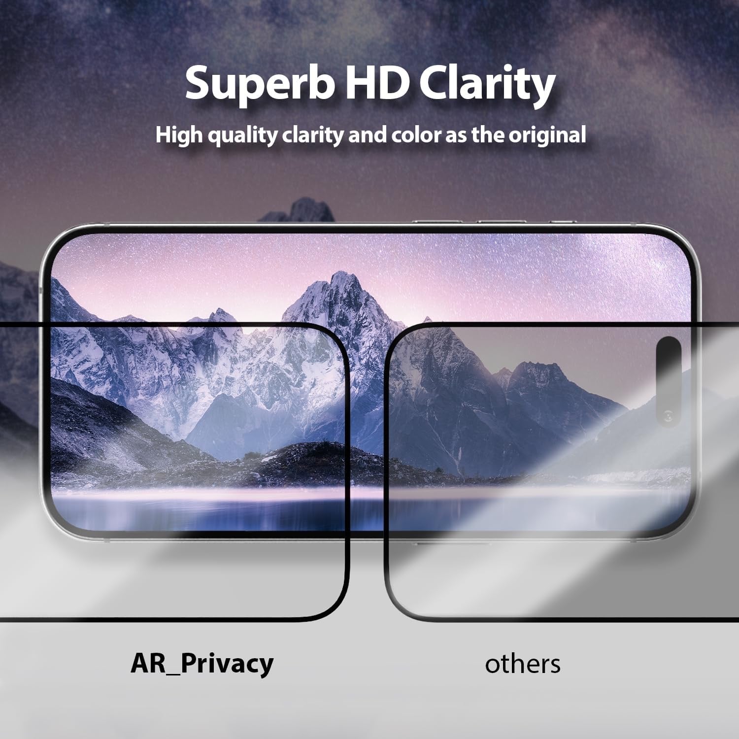 Whitestone AR Privacy Glass for iPhone 16 Series