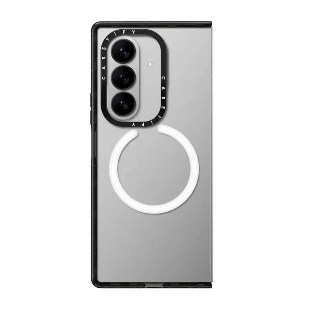 CASETiFY Magsafe Impact Case for Z Fold 7 - Blank Clear Black
