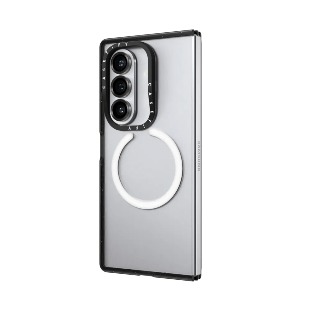 CASETiFY Magsafe Impact Case for Z Fold 7 - Blank Clear Black