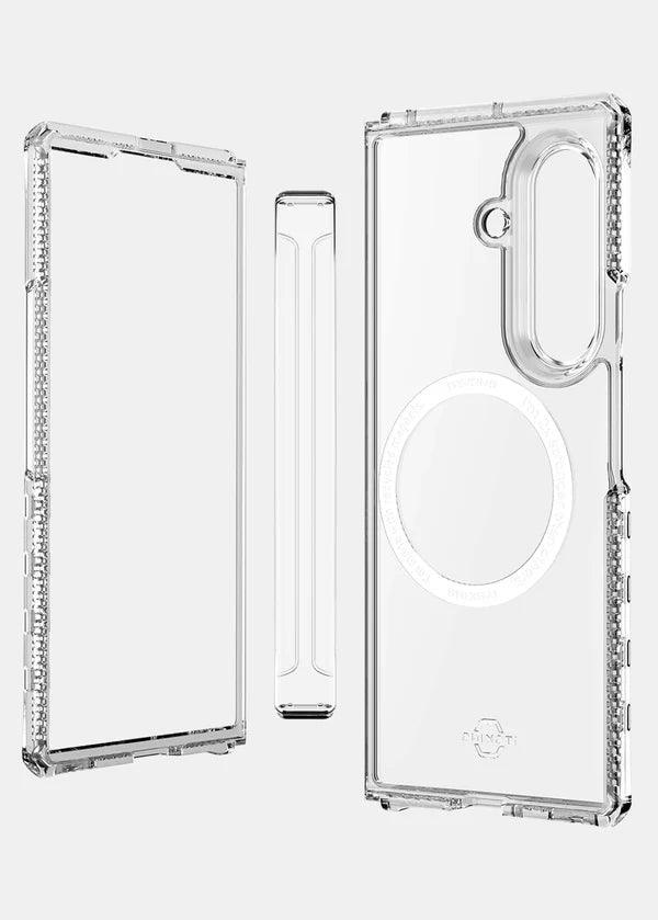 ITSKINS Samsung Galaxy Z Fold 7 Hybrid R Clear Hinge Case (MagSafe Compatible)