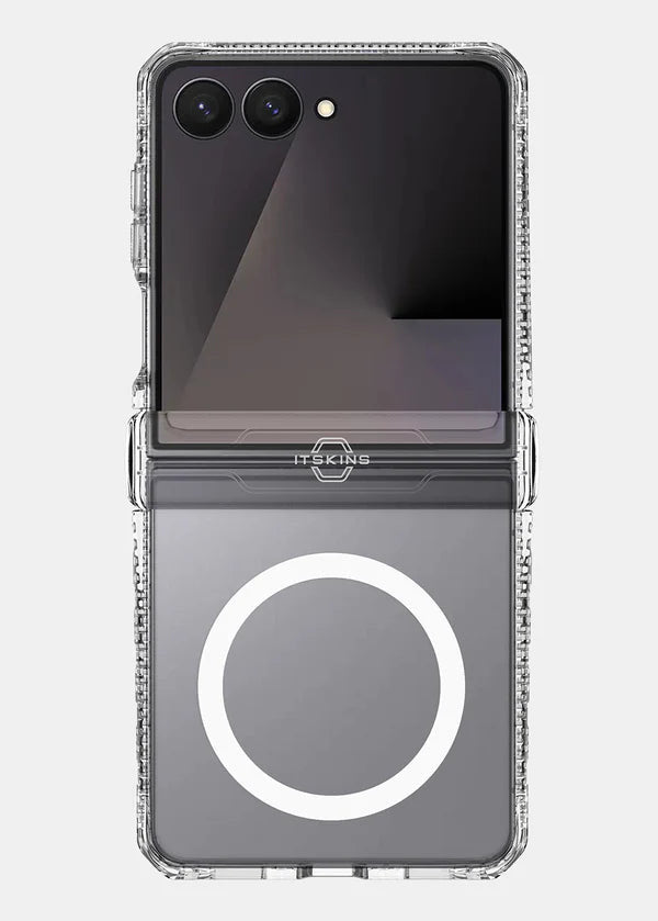ITSKINS Samsung Galaxy Z Flip 7 Hybrid R Clear Hinge Case (MagSafe Compatible)
