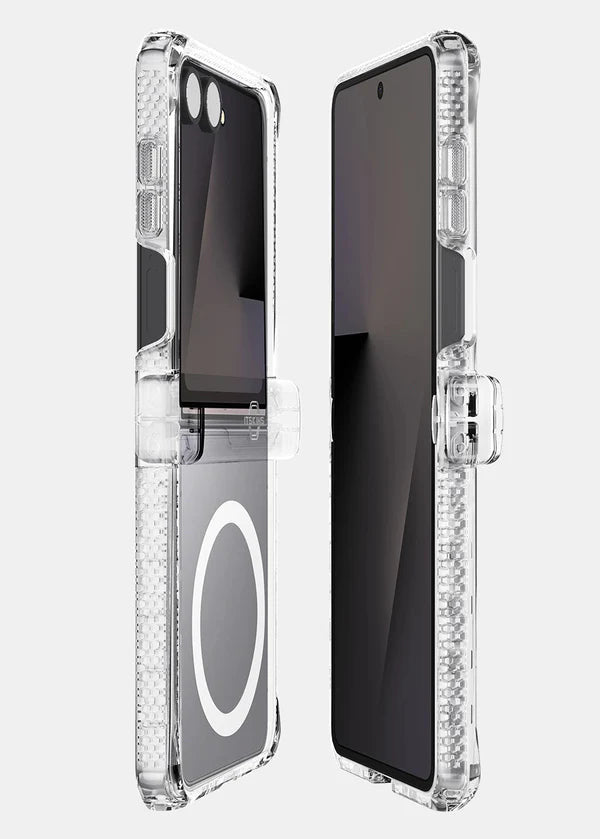 ITSKINS Samsung Galaxy Z Flip 7 Hybrid R Clear Hinge Case (MagSafe Compatible)