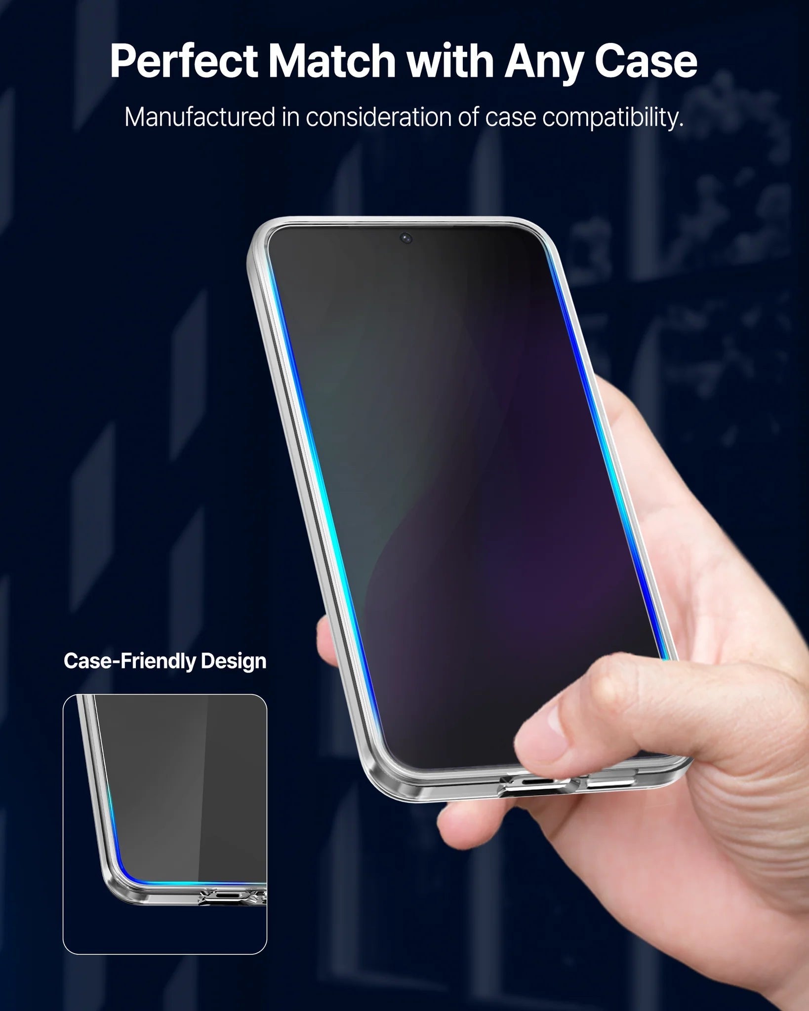 Whitestone DOME GLASS AR Clear Tempered Glass Protector for S25 Series