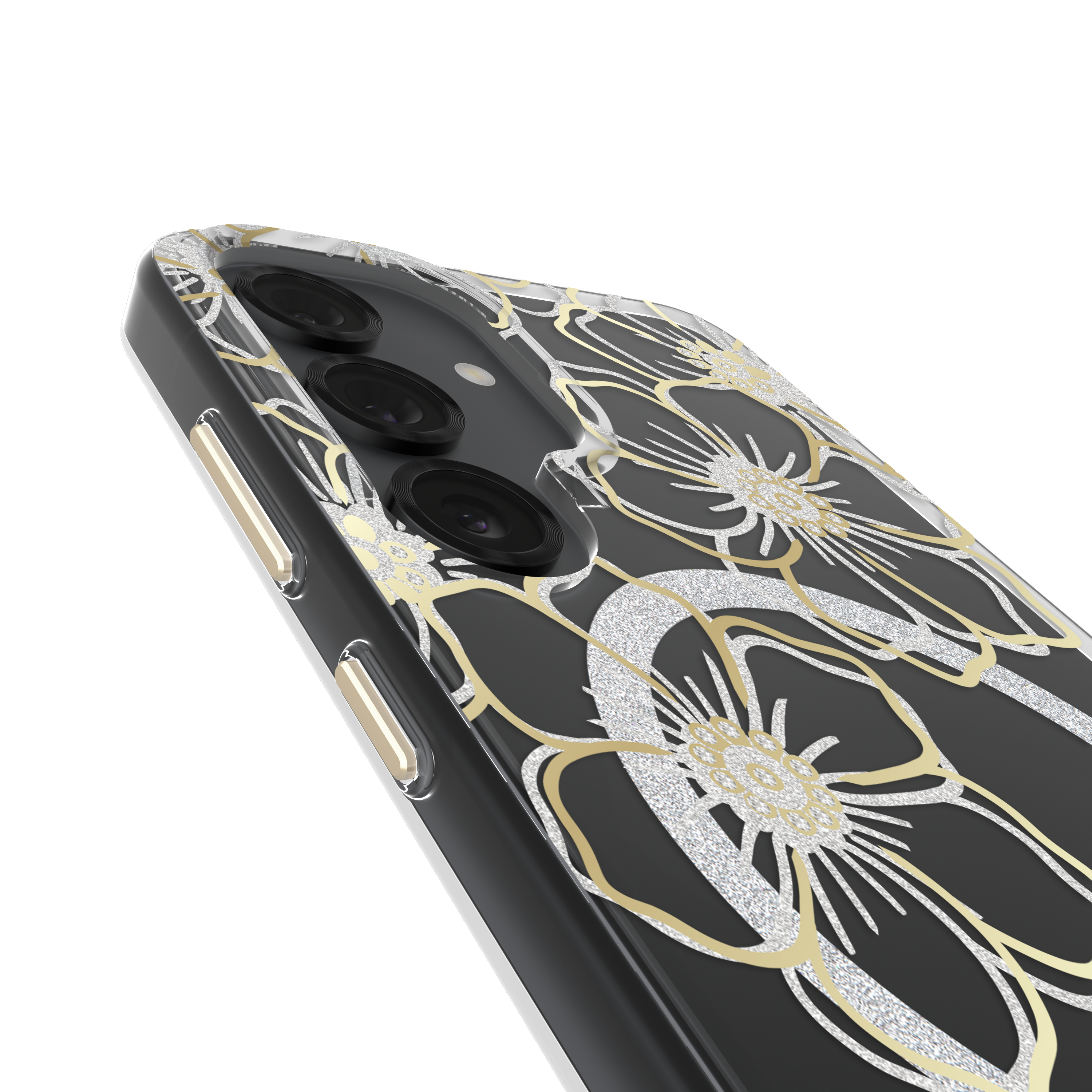 Case-Mate Samsung Galaxy S25 Plus / S25 Ultra Floral Gems Magnetic Case - Gold