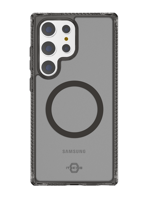 ITSKINS Samsung Galaxy S24 Ultra Hybrid R Vapor (MagSafe Compatible) - Smoke Case